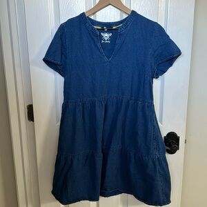 Joules denim mini dress 8